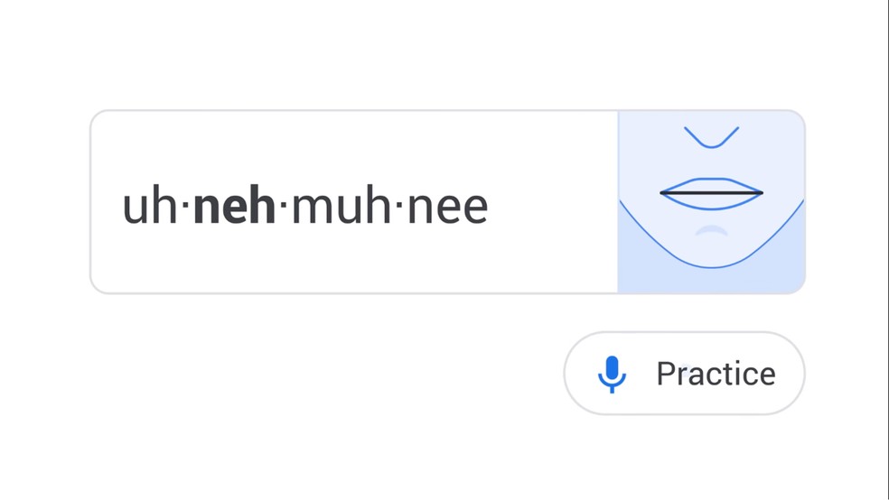 Google começa a testar prática de pronúncia no buscador — Foto: Reprodução/Google