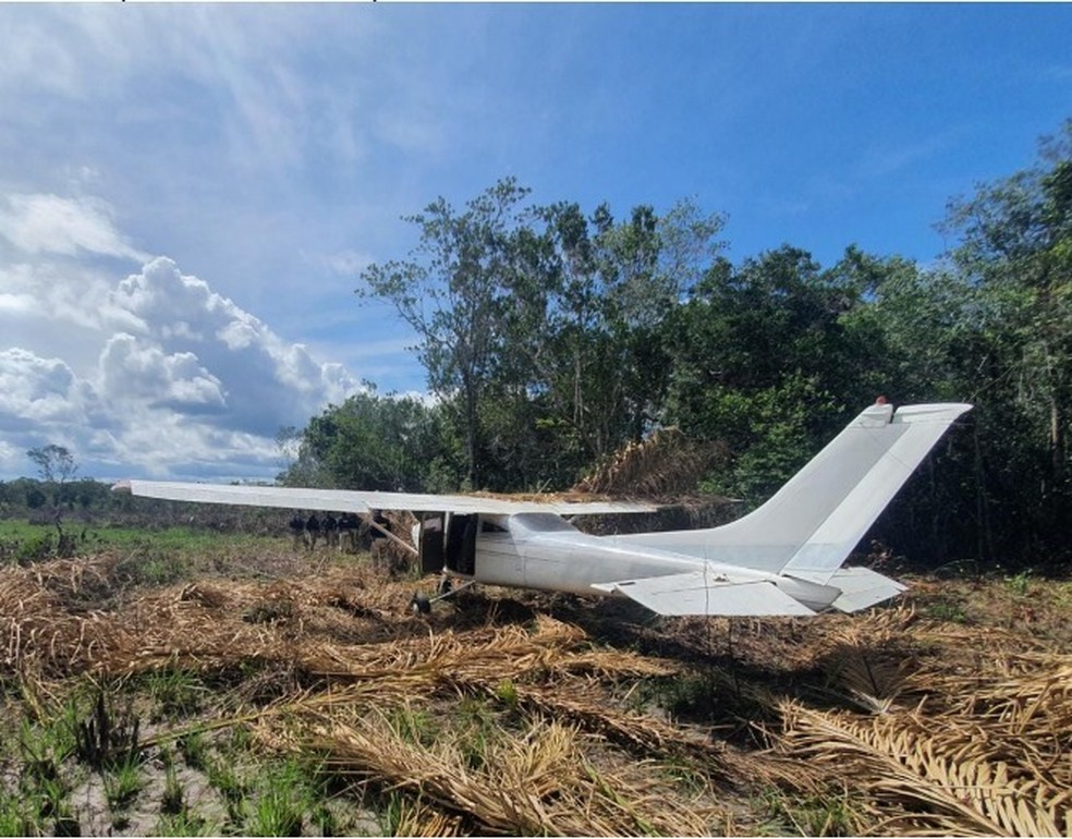 Aeronave foi furtada no final do mês passado.  — Foto: Divulgação/PRF