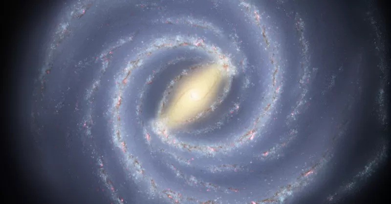 A Via Láctea, nossa galáxia (Foto: NASA/JPL-CALTECH/R. HURT (SSC/CALTECH) via BBC News)