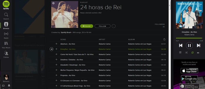 Roberto Carlos Libera Discografia No Spotify Playlist Tem 24h De Musica Noticias Techtudo