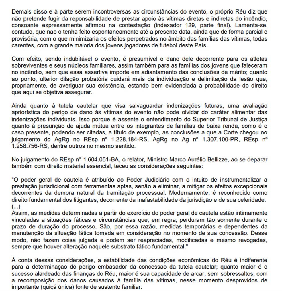 Segunda página da decisão judicial cautelar — Foto: Reprodução