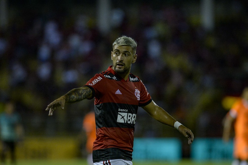 Arrascaeta comandou o Flamengo contra o Nova Iguaçu — Foto: Marcelo Cortes/Flamengo
