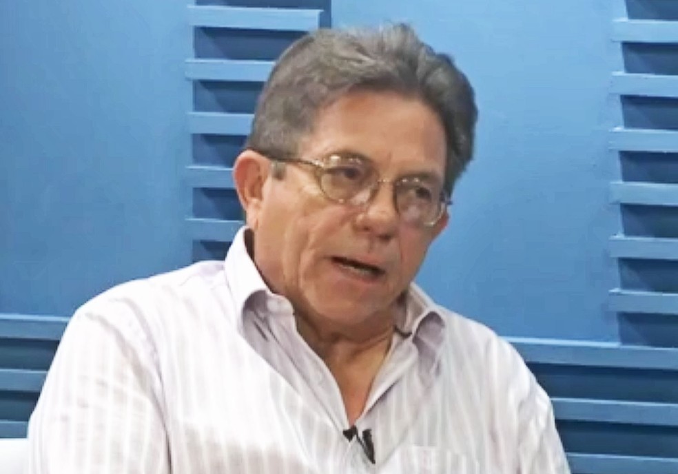 Avelino Neiva durante entrevista em abril de 2014, quando era secretário de Transportes do Piauí (Foto: Reprodução/TV Clube)