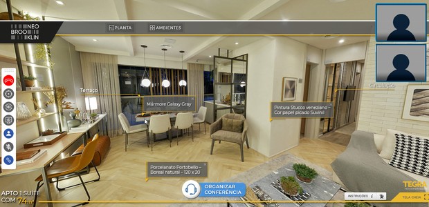 Realidade virtual e interatividade: as novidades do mercado imobiliário para os tours à distância (Foto: Reprodução)
