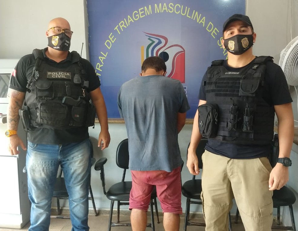 Cristiano de Sousa Paiva, vulgo Metralha, foi transferido de Placas para o presídio em Santarém  — Foto: Divulgação