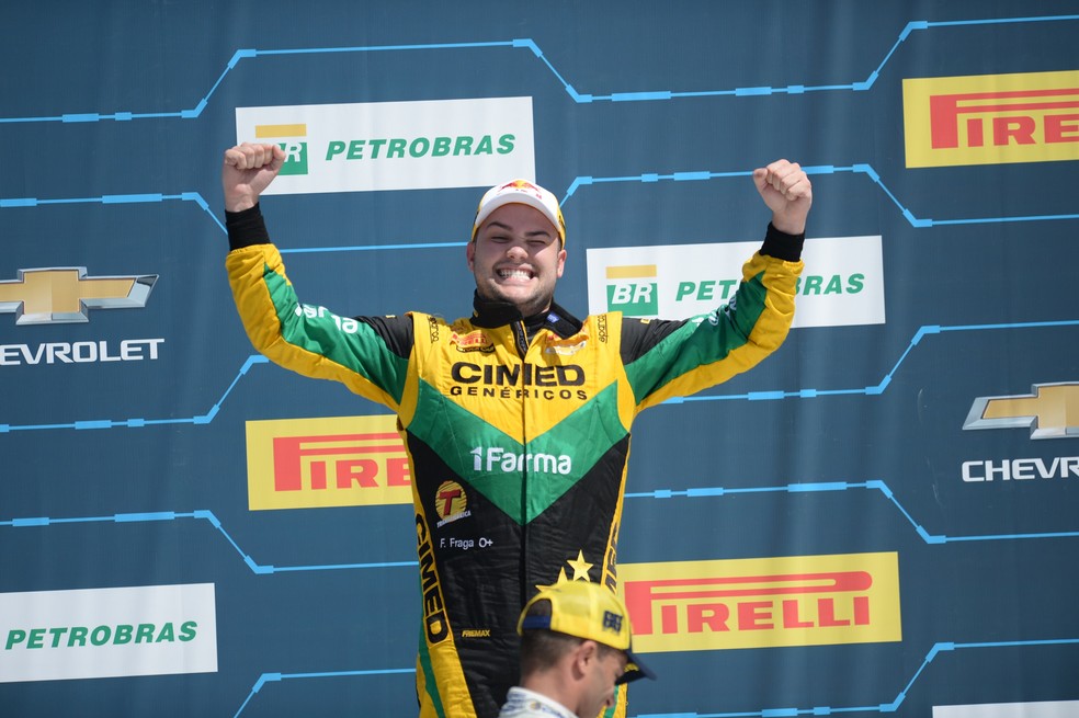 Fraga venceu em sua 100Âª corrida na categoria  â€” Foto: Duda Bairros/Stock Car/Vipcomm
