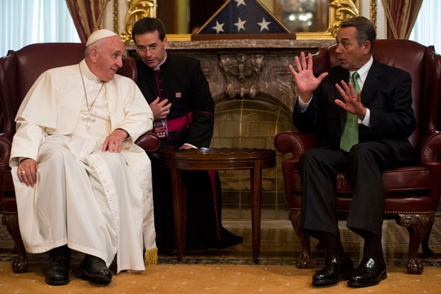 No Congresso americano, papa defende fim da hostilidade contra imigrantes