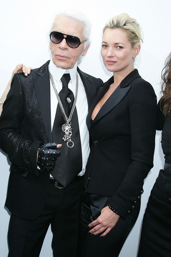 Karl Lagerfeld e Kate Moss (Foto: Getty Images)