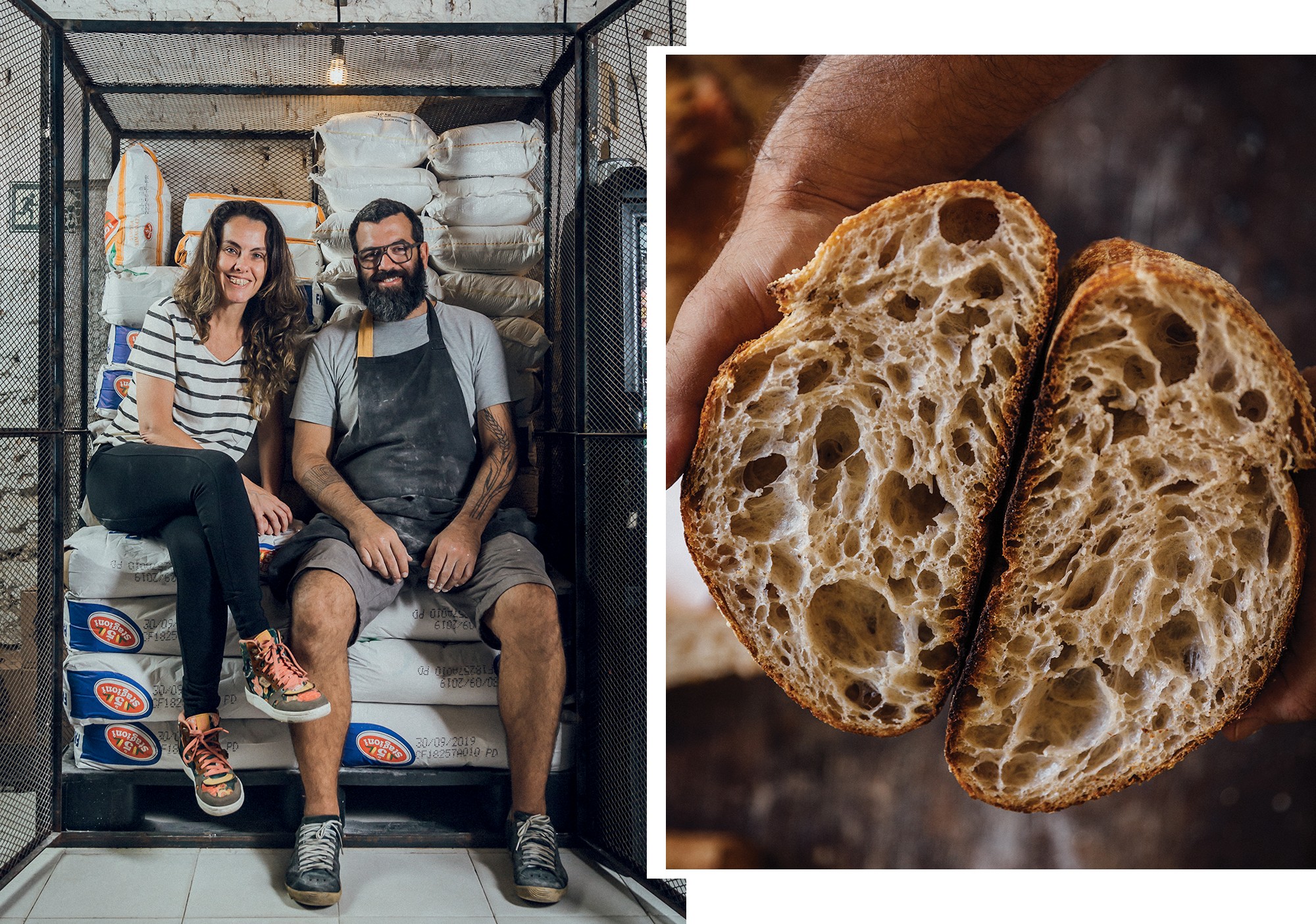 Pão para toda hora: O casal Lud Espíndola e Rafa Brito Pereira prepara-se para abrir uma Slow Bakery maior e melhor no Jardim Botânico (Foto: divulgação)