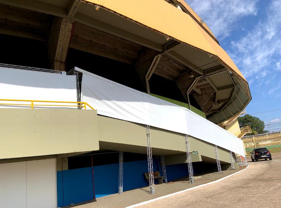 Gin&aacute;sio Milton Olaio Filho vai abrigar &lsquo;Covid&aacute;rio&rsquo; em S&atilde;o Carlos &mdash; Foto: Prefeitura de S&atilde;o Carlos/Divulga&ccedil;&atilde;o