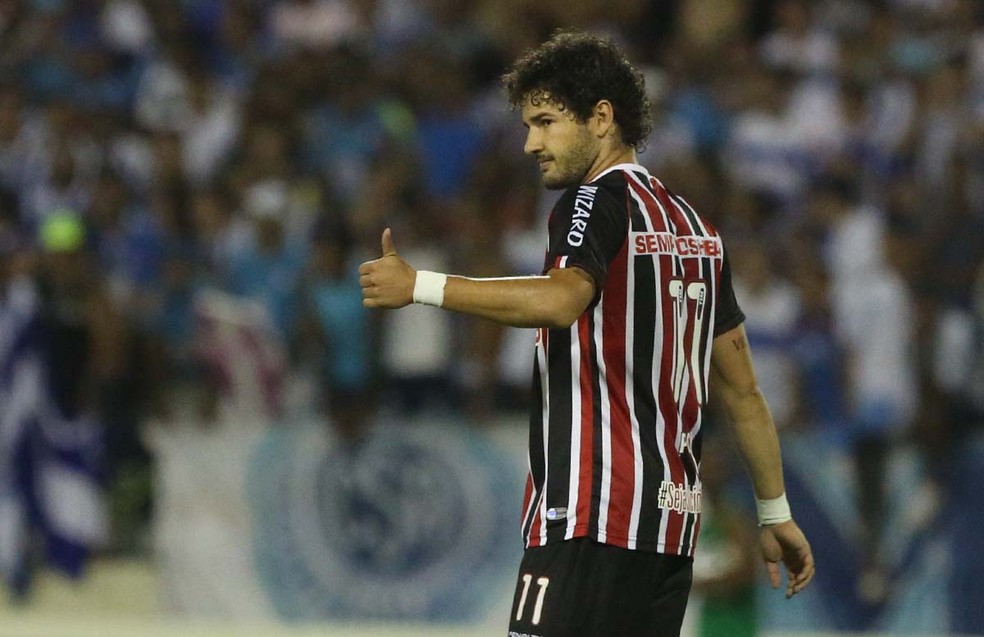 Pato estreou contra o CSA em 2014 (Foto: Rubens Chiri/saopaulofc.net)