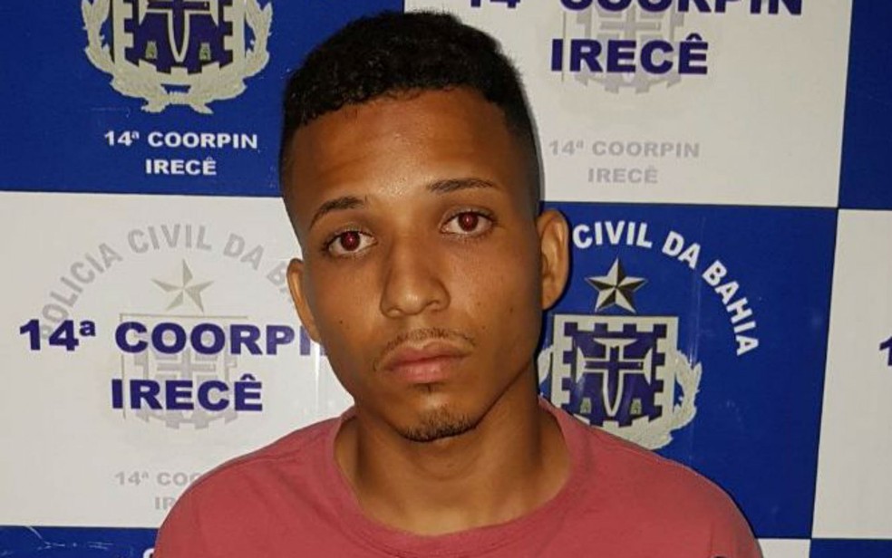 Jaziel Santana Santos foi reconhecido por vítimas e confessou crime (Foto: Divulgação/Polícia Civil)