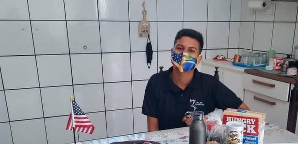 Estudante da rede pública do Maranhão é selecionado, pela 2ª vez, para o Programa Jovens Embaixadores e viajará para os EUA — Foto: Divulgação