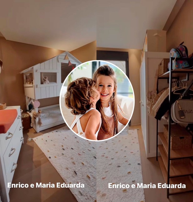 Quarto da Maria Eduarda e do Enrico, filhos de Carol Cabrino e do jogador Marquinhos (Foto: Reprodução / Instagram)