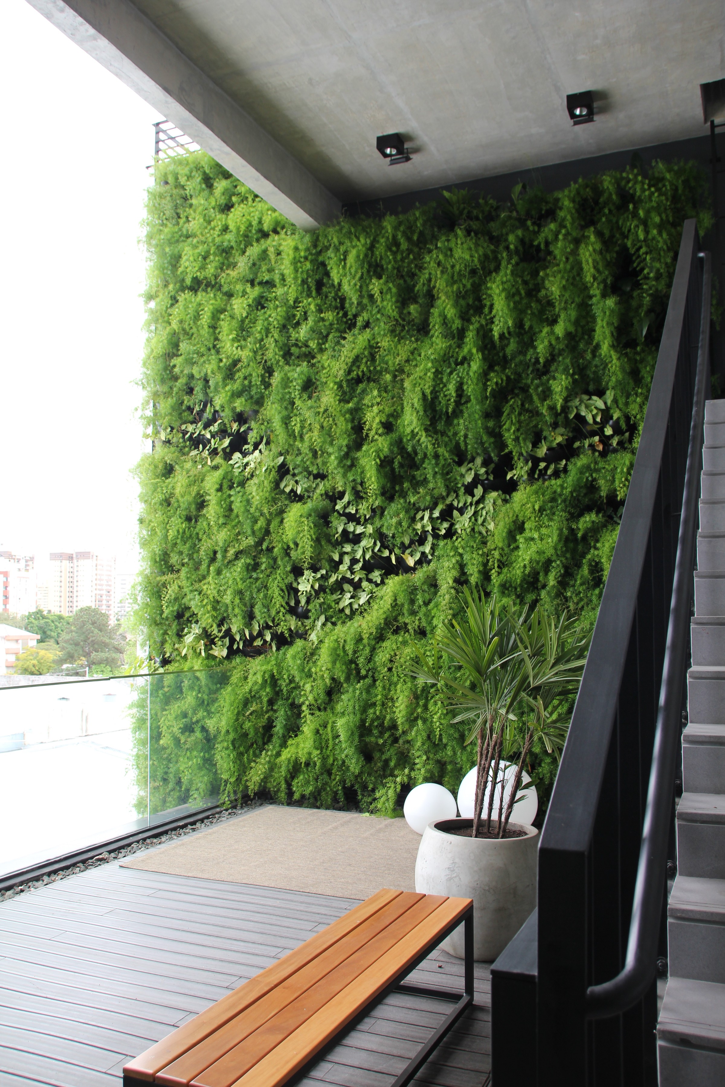 Ecotelhado também oferece o jardim vertical (Foto: Divulgação)