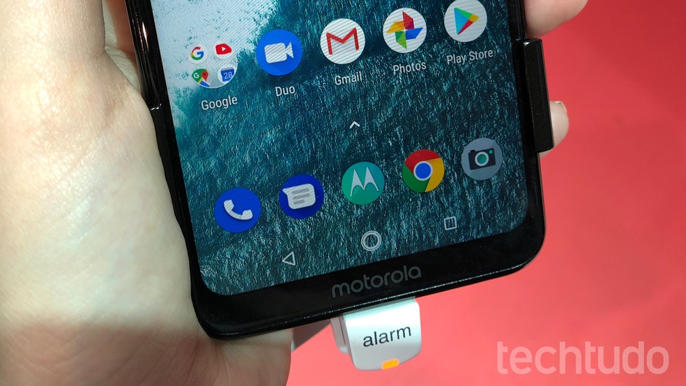 Motorola One: sistema operacional traz experiÃªncia do "Android puro", sem modificaÃ§Ãµes (Foto: Anna Kellen Bull/TechTudo)