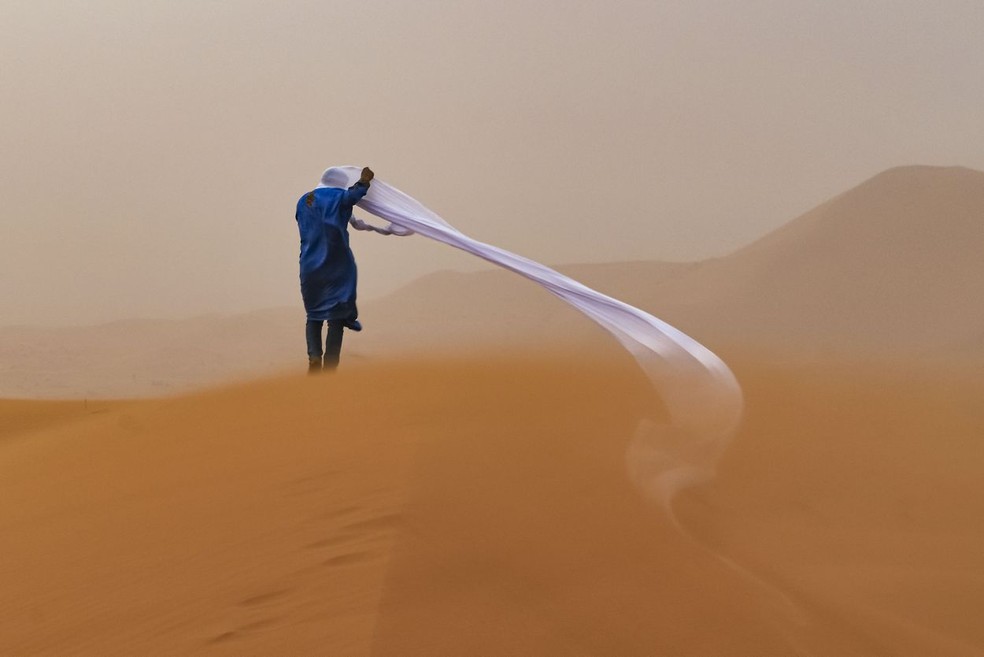 Tempestade de areia — Foto: Tom Overall / TNC Photo Contest 2021