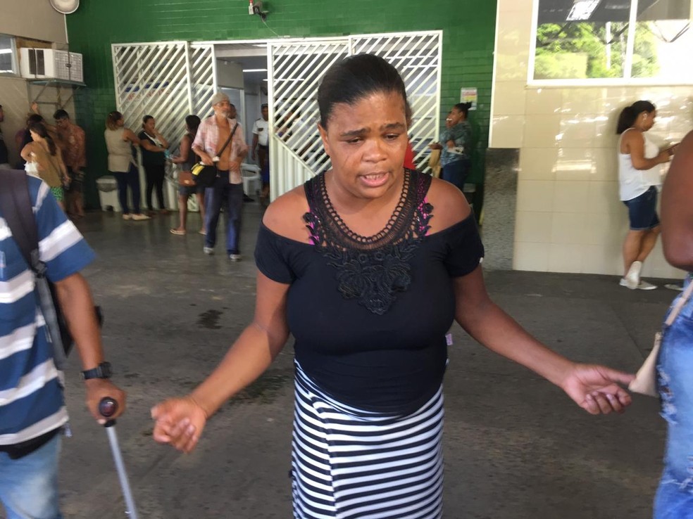 Filho de Joice foi baleado em uma briga generalizada no circuito do Campo Grande â?? Foto: Maiana Belo/G1 Bahia