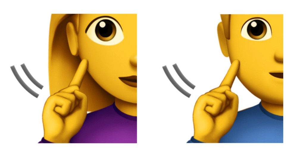 Emoji "Sinal surdo" indica pessoa com dificuldades de audição (Foto: Divulgação)