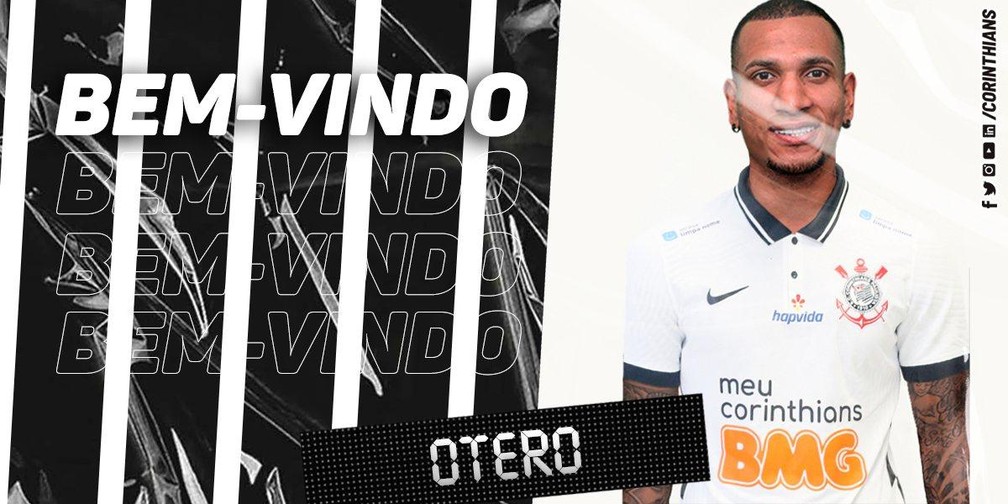 Corinthians anuncia contratação de Otero — Foto: Divulgação
