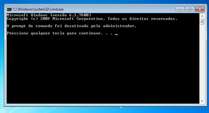 Aprenda a desativar o Prompt de comando no Windows (Foto: Reprodu??o/Edivaldo Brito)