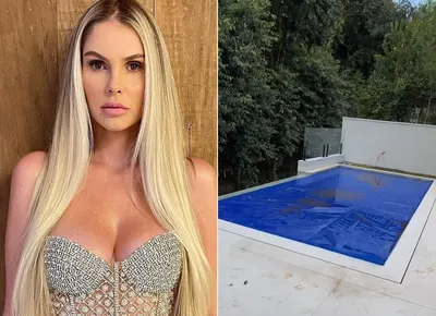 Grávida de gêmeos, Bárbara Evans faz tour em nova mansão e explica 'piscina pequena' 