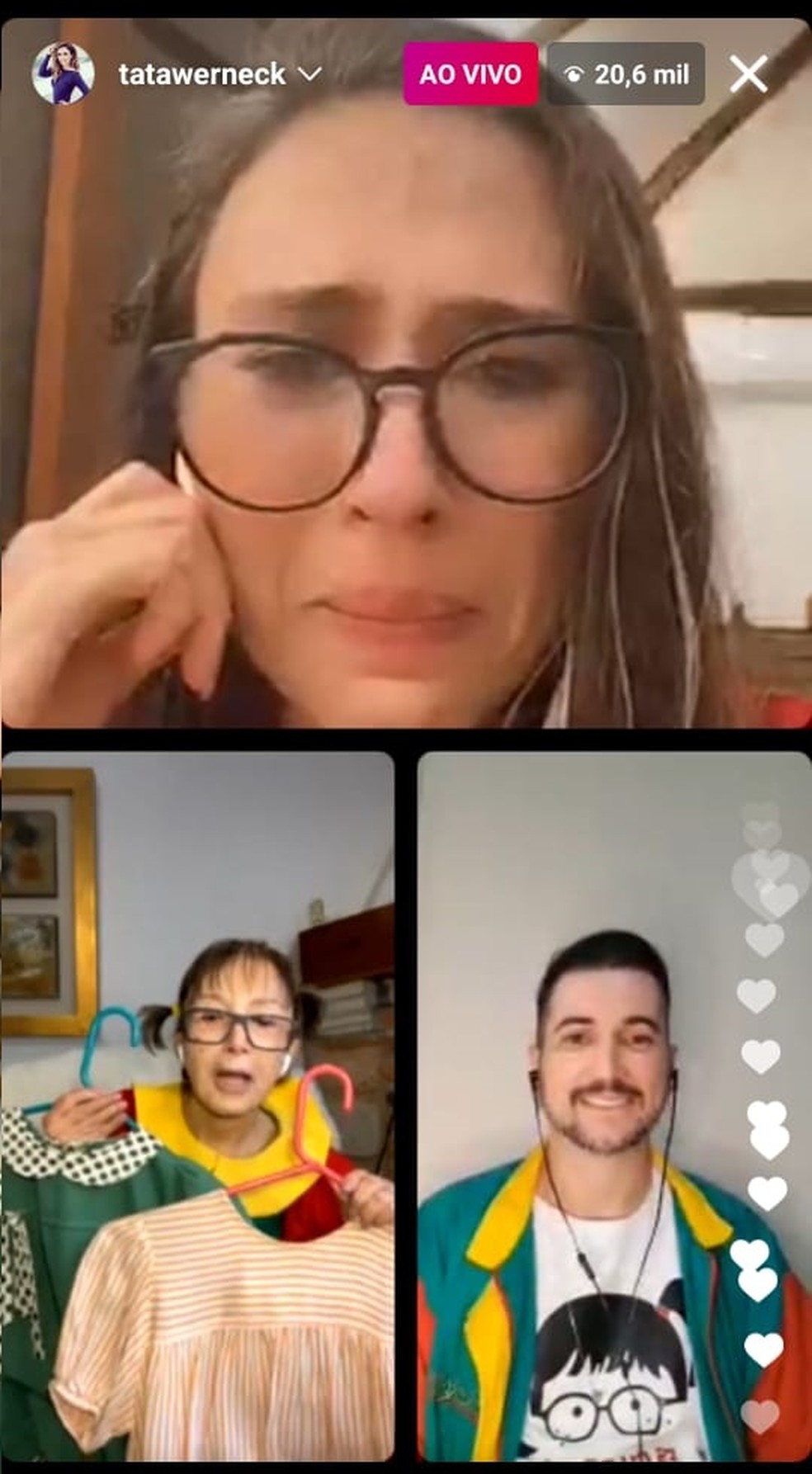tata-werneck-se-emociona-live-com-maria-