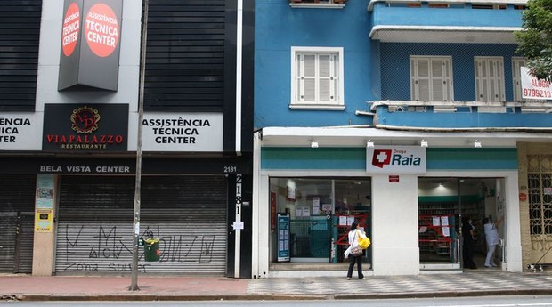 São Paulo vazia, em quarentena pelo coronavírus. As farmácias podem funcionar (Foto: Rovena Rosa/Agência Brasil)