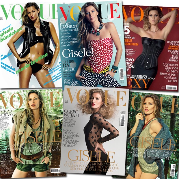 Cover girl! As últimas capas da Vogue Brasil com a über model  (Foto: Vogue Brasil)