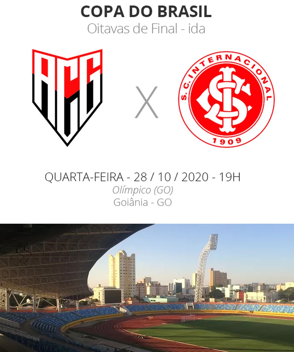 Ficha - Atlético-GO x Internacional - Copa do Brasil — Foto: InfoEsporte