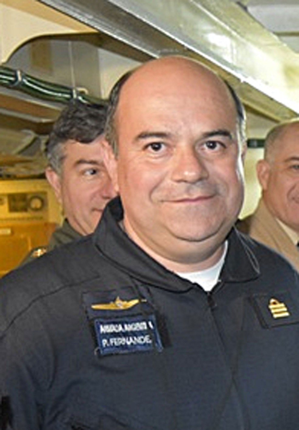 O capitão de fragata, Pedro Martín Fernández, identificado pela imprensa argentina como o comandante do submarino ARA San Juan — Foto: Reprodução/ Poder Judicial de Tierra del Fuego