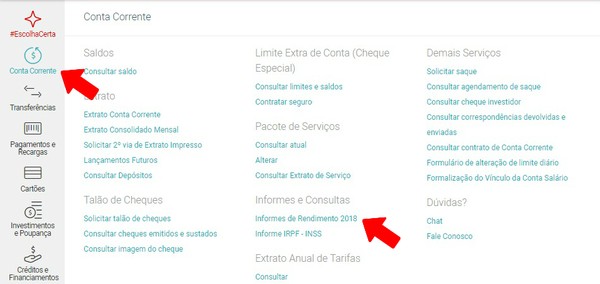 Como Consultar O Informe De Rendimentos No Santander Pela Internet