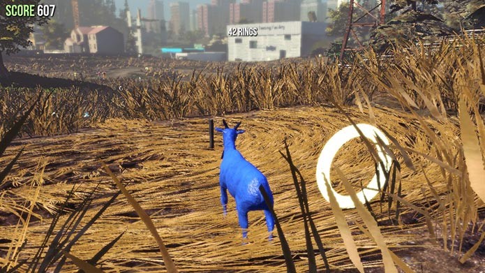 Jogue com uma cabra azul nesta versão de Sonic Goat (Foto: Divulgação/Steam)