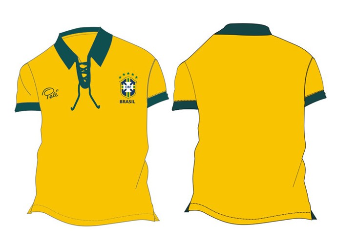 CBF vai vender camisas retrô de 58, 62 e 70 com assinatura de Pelé