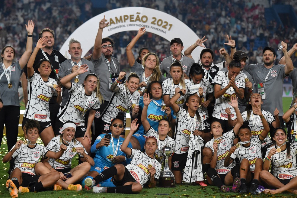 Corinthians campeão da Libertadores Feminina — Foto: Divulgação/Conmebol