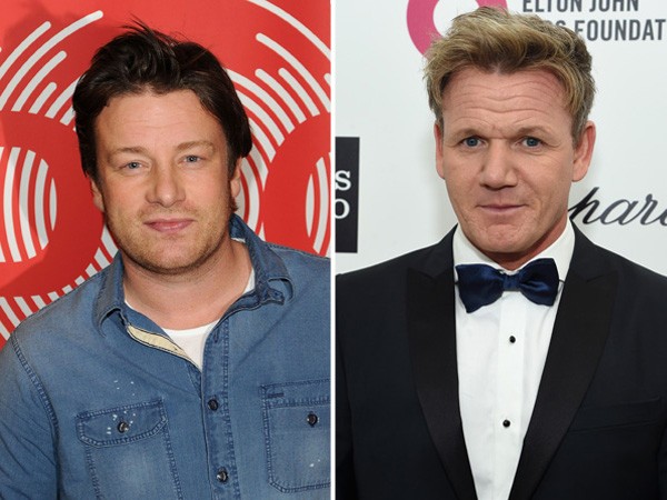 Jamie Oliver e Gordon Ramsay (Foto: Getty Images)