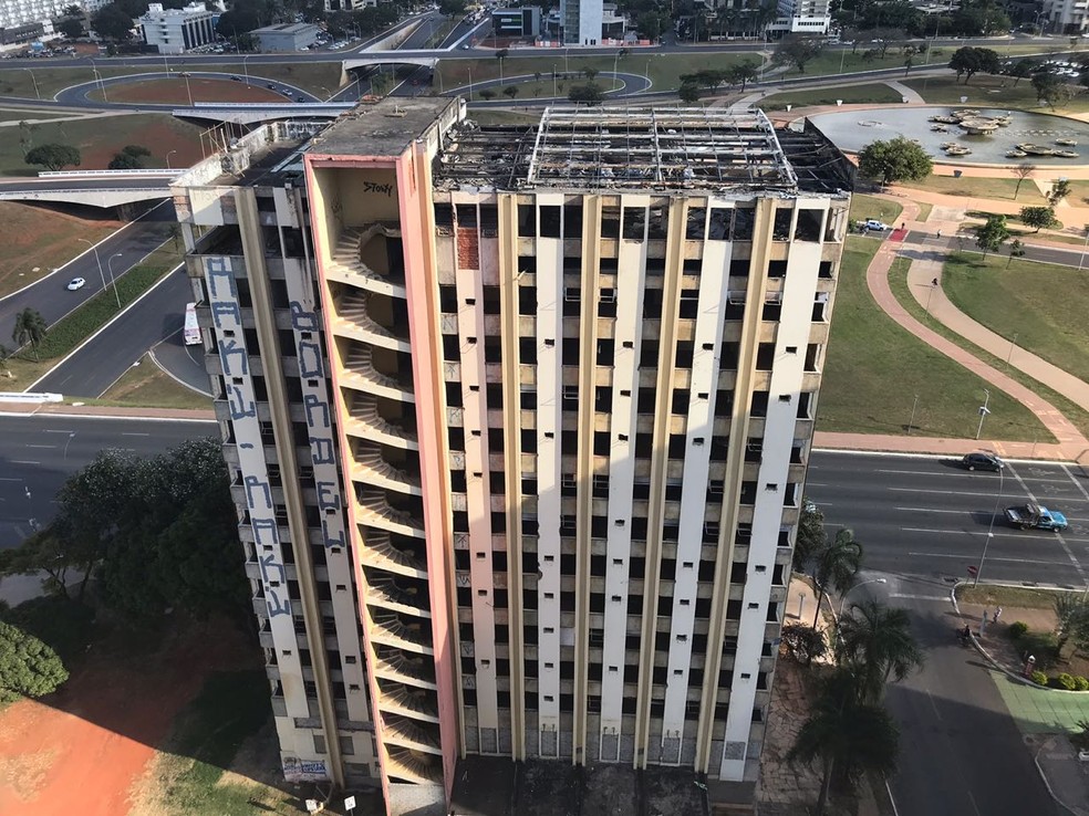 Torre Palace visto de cima, em 4 de junho 2018 — Foto: Marília Marques/G1