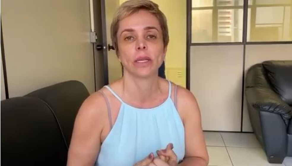 Cristiane Brasil postou um vídeo após se entregar — Foto: Reprodução/Facebook