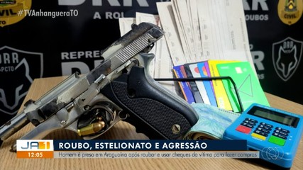 Homem é preso em Araguaína por suspeita de roubo, agressão e estelionato