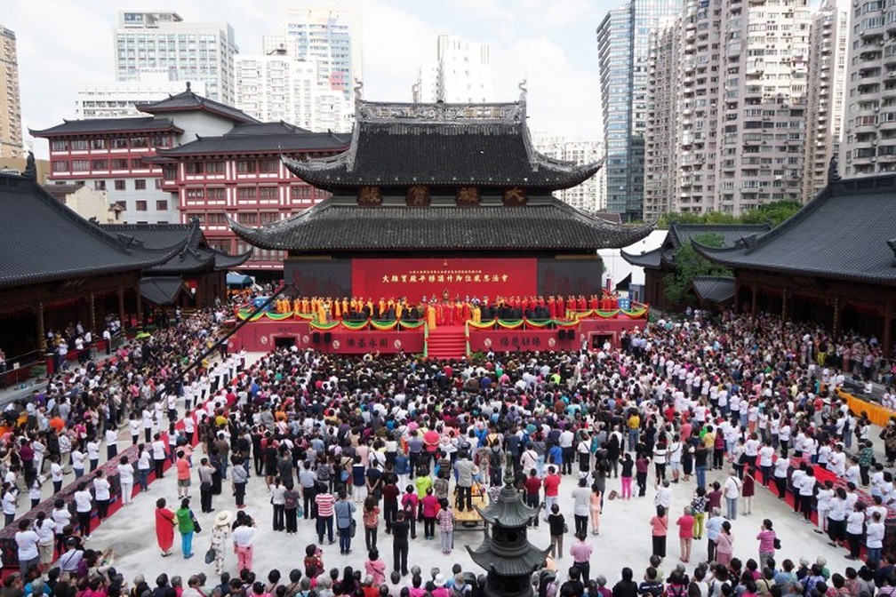 Templo em Xangai (Arquivo) — Foto: France Presse