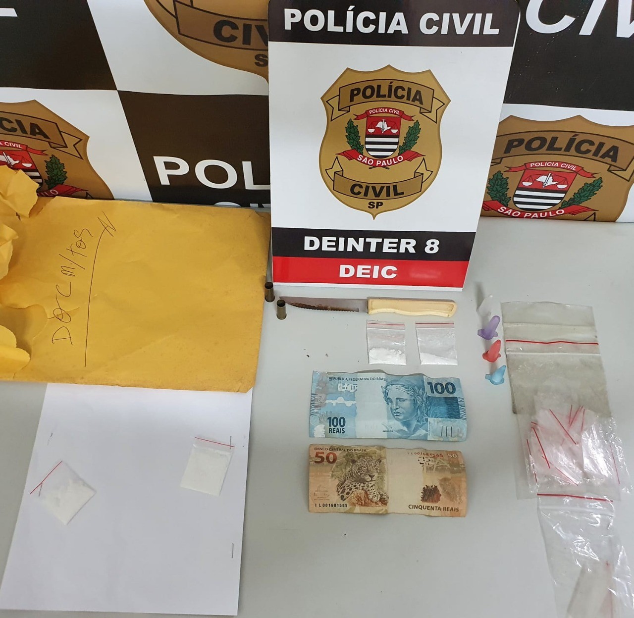 Três homens são presos em flagrante por tráfico de drogas após Polícia Civil receber denúncias em Presidente Prudente