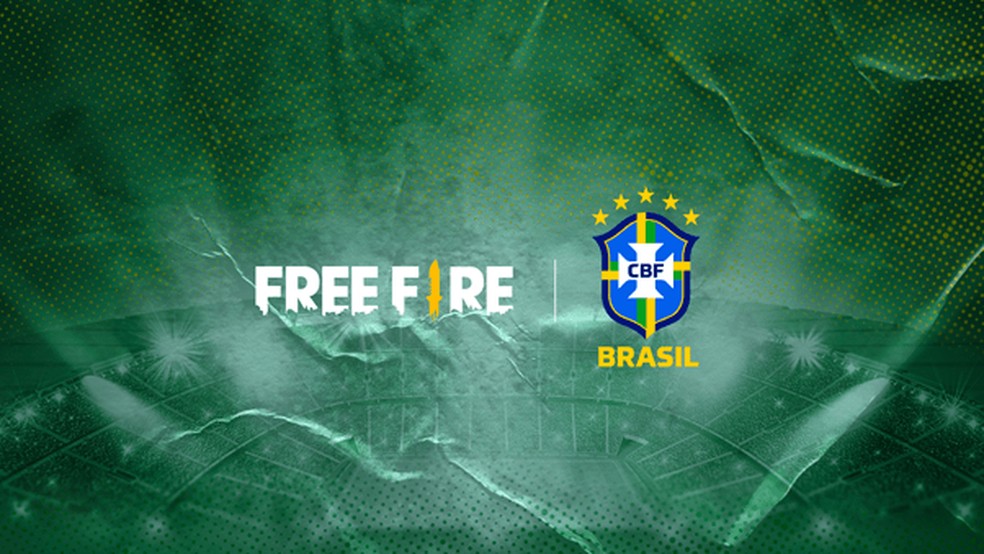 Free Fire recebe uniforme da Seleção Brasileira de Futebol e se torna patrocinadora dos times — Foto: Divulgação/Garena