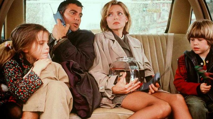 Michelle Pfeiffer e George Clooney em cena de Um Dia Especial (1996) (Foto: Reprodução)