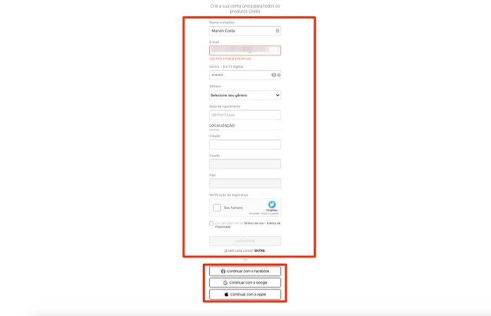Onde assistir Brasil vs Argentina online? Cadastre-se para acessar o sinal da TV Globo — Foto: Reprodução/Marvin Costa