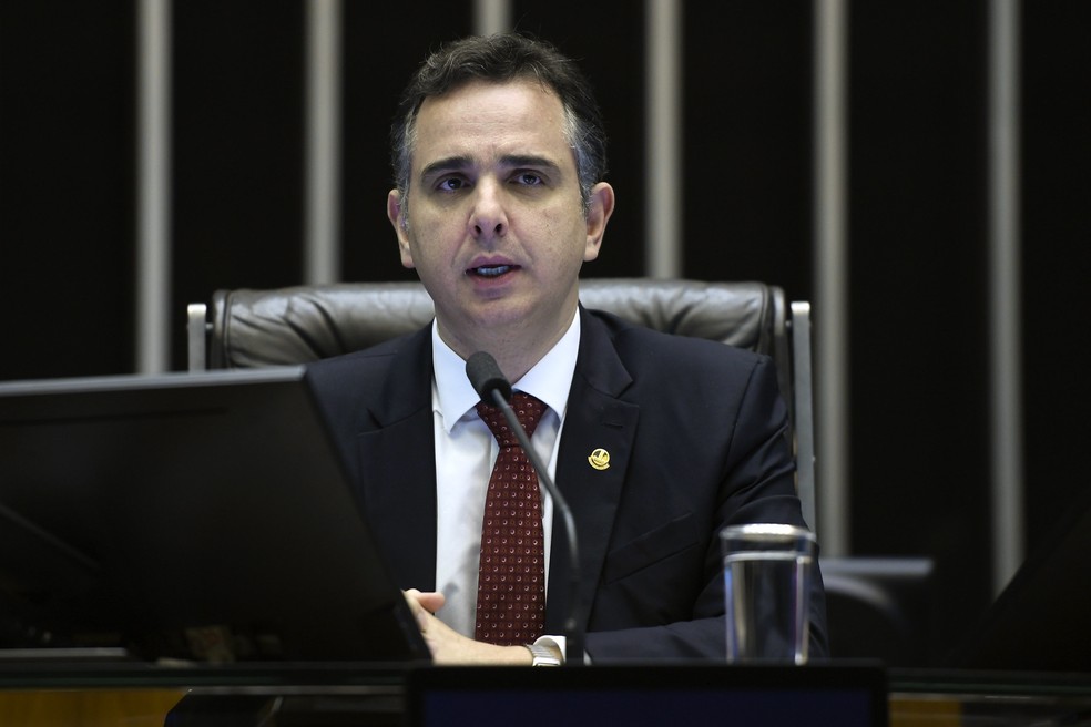 Rodrigo Pacheco, presidente do Senado — Foto: Edilson Rodrigues/Agência Senado