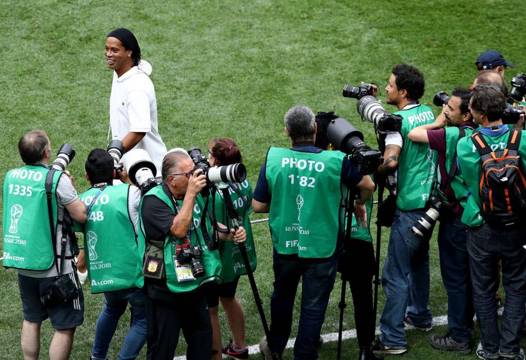 Ronaldinho Gaúcho participa de festa de encerramento
