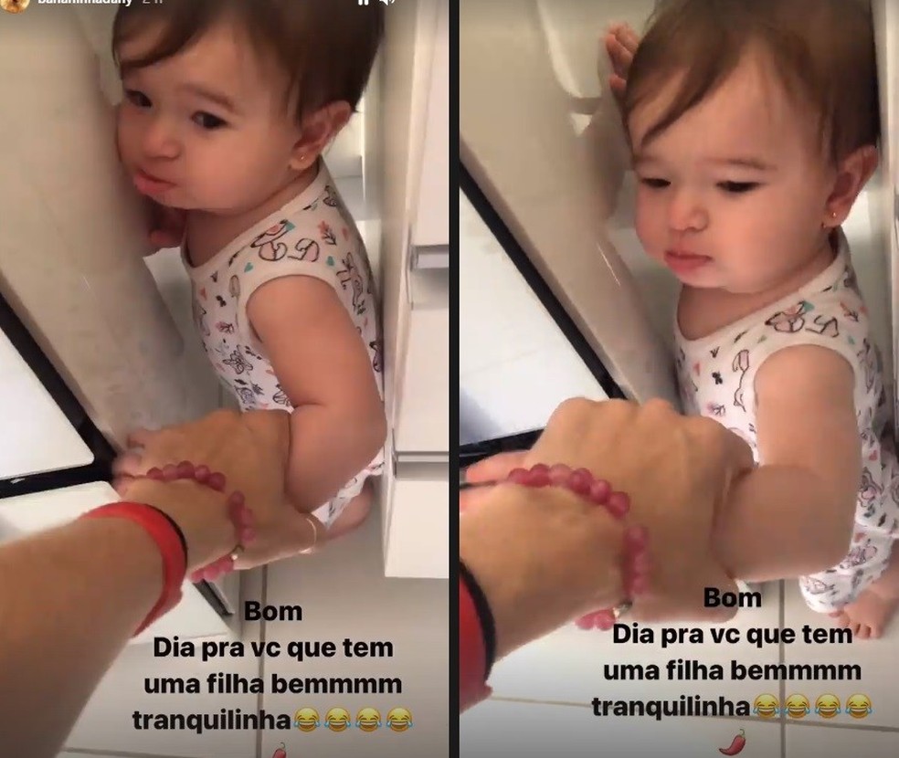 Dany Bananinha mostra filha aprontando na cozinha | Celebridades | Glamour