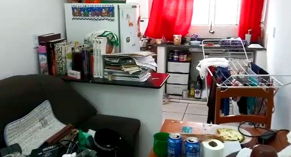 Kitnet onde a vítima morava em Conchal (Foto: Gean Mendes/F5 Conchal)