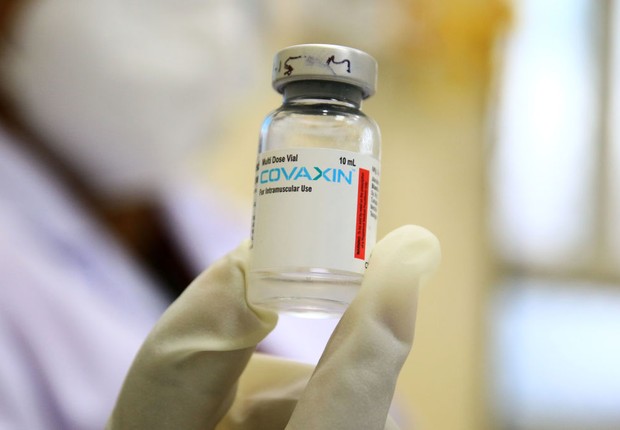 Covaxin, vacina indiana (Foto: Vishal Bhatnagar/NurPhoto via Getty Images)