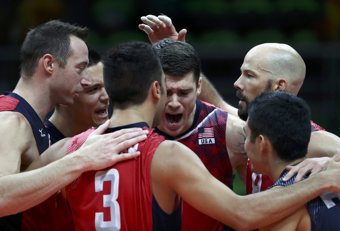 Estados Unidos x Rússia volei masculino (Foto: Reuters) Estados Unidos x Rússia volei masculino (Foto: Reuters)